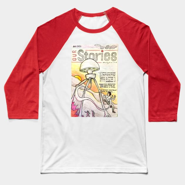 The Tripods Magazine Cover Baseball T-Shirt by samuel sisco